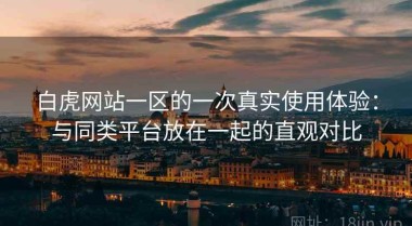 白虎网站一区的一次真实使用体验：与同类平台放在一起的直观对比