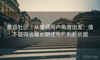 蘑菇社区｜从普通用户角度出发：值不值得收藏长期使用的判断依据