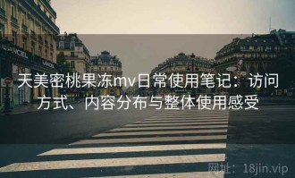 天美密桃果冻mv日常使用笔记：访问方式、内容分布与整体使用感受