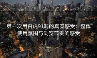 第一次用白虎91时的真实感受：整体使用氛围与浏览节奏的感受