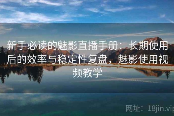 新手必读的魅影直播手册：长期使用后的效率与稳定性复盘，魅影使用视频教学
