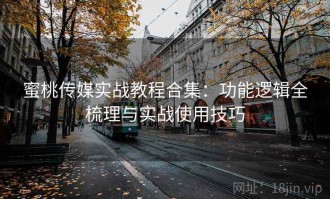 蜜桃传媒实战教程合集：功能逻辑全梳理与实战使用技巧