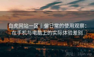 白虎网站一区｜偏日常的使用观察：在手机与电脑上的实际体验差别