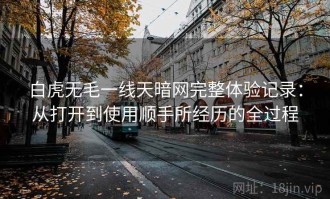 白虎无毛一线天暗网完整体验记录：从打开到使用顺手所经历的全过程