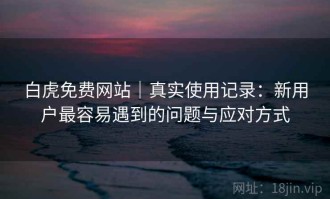 白虎免费网站｜真实使用记录：新用户最容易遇到的问题与应对方式