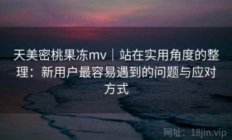 天美密桃果冻mv｜站在实用角度的整理：新用户最容易遇到的问题与应对方式