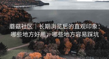 蘑菇社区｜长期浏览后的直观印象：哪些地方好用，哪些地方容易踩坑