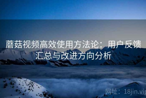 蘑菇视频高效使用方法论：用户反馈汇总与改进方向分析