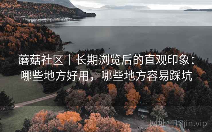 蘑菇社区｜长期浏览后的直观印象：哪些地方好用，哪些地方容易踩坑