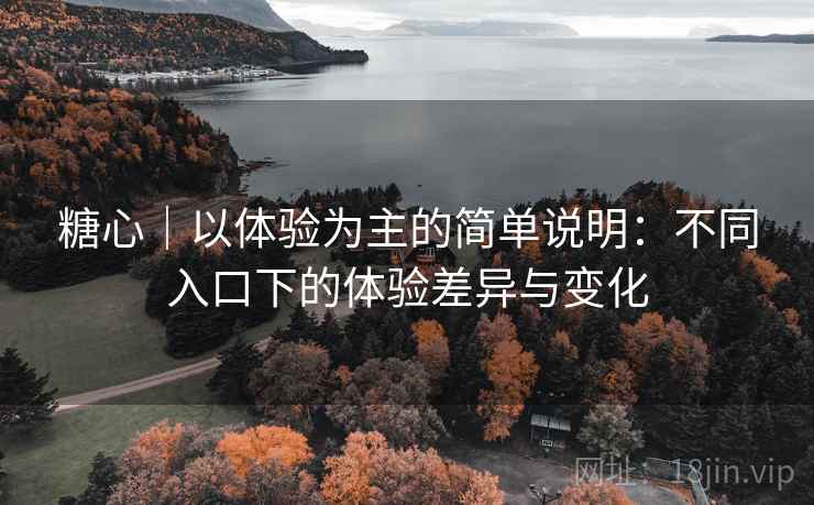 糖心|以体验为主的简单说明:不同入口下的体验差异与变化 糖心|以体验为主的简单说明:不同入口下的体验差异与变化