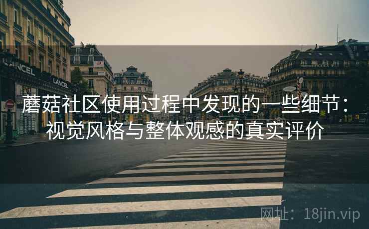蘑菇社区使用过程中发现的一些细节:视觉风格与整体观感的真实评价 蘑菇社区使用过程中发现的一些细节:视觉风格与整体观感的真实评价