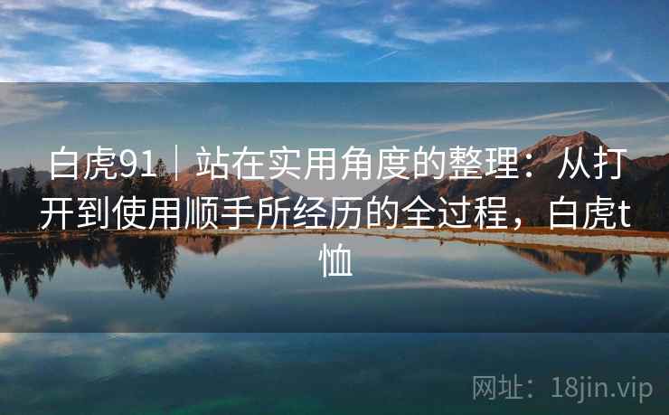 白虎91|站在实用角度的整理:从打开到使用顺手所经历的全过程,白虎t恤 白虎91|站在实用角度的整理:从打开到使用顺手所经历的全过程,白虎t恤