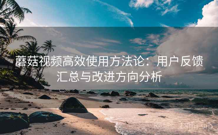 蘑菇视频高效使用方法论:用户反馈汇总与改进方向分析 蘑菇视频高效使用方法论:用户反馈汇总与改进方向分析