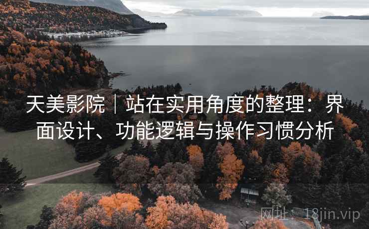 天美影院｜站在实用角度的整理：界面设计、功能逻辑与操作习惯分析