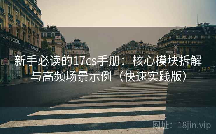 新手必读的17cs手册：核心模块拆解与高频场景示例（快速实践版）