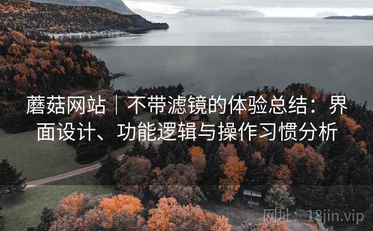 蘑菇网站|不带滤镜的体验总结:界面设计、功能逻辑与操作习惯分析 蘑菇网站|不带滤镜的体验总结:界面设计、功能逻辑与操作习惯分析